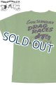 画像: 「STUDIO D'ARTISAN/ステュディオ・ダ・ルチザン」DRAG RACES 吊り編みプリントＴシャツ【グリーン】