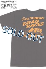 画像: 「STUDIO D'ARTISAN/ステュディオ・ダ・ルチザン」DRAG RACES 吊り編みプリントＴシャツ【C・ブラック】