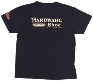 画像: 「Pherrow's/フェローズ」HARD WARE Shoe プリントTシャツ PTシリーズ【S・ブラック】