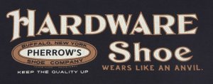 画像: 「Pherrow's/フェローズ」HARD WARE Shoe プリントTシャツ PTシリーズ【S・ブラック】