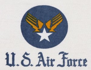 画像: 「Pherrow's/フェローズ」U.S.Air Force ヘンリーネックプリントＴシャツ【S・ホワイト】