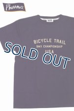 画像: 「Pherrow's/フェローズ」BICYCLE TRAIL プリントTシャツ PTシリーズ【G.パープル】