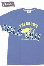 画像: 「Pherrow's/フェローズ」ウクライナ人道支援チャリティ プリントTシャツ PTシリーズ【ブルーブルー】
