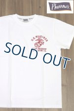 画像: 「Pherrow's/フェローズ」U.S.MARINES プリントTシャツ PTシリーズ【ホワイト】