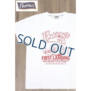 画像1: 「Pherrow's/フェローズ」FIRST LANDING プリントTシャツ PTシリーズ【ホワイト】 (1)