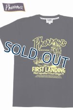 画像: 「Pherrow's/フェローズ」FIRST LANDING プリントTシャツ PTシリーズ【S・ブラック】