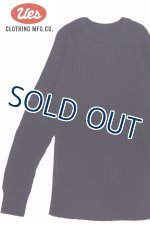 画像: 「UES/ウエス」ビッグワッフルＴシャツ【ネイビー】