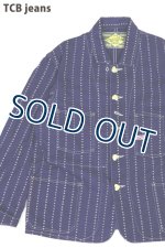 画像: 「TCB jeans/TCBジーンズ」キャットハートカバーオール【ポウストライプ】