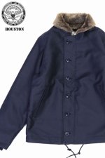 画像: 「HOUSTON/ヒューストン」プレーンN-1デッキジャケット タイトモデル 5N-1XP【ネイビー】