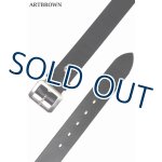 画像: 「ARTBROWN/アートブラウン」クロムエクセル40mm幅ギャリソンベルト【ブラック】