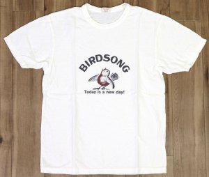 画像: 「UES/ウエス」BIRDSONG プリントTシャツ【ホワイト】