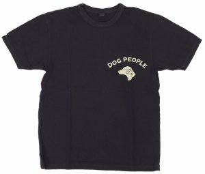 画像: 「UES/ウエス」DOG PEOPLE プリントTシャツ【ネイビー】