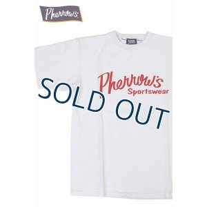 画像1: 「Pherrow's/フェローズ」Pherrow'sロゴTシャツ PTシリーズ【スカイグレー】 (1)