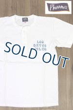 画像: 「Pherrow's/フェローズ」OILS ヘンリーネックプリントＴシャツ【ホワイト】