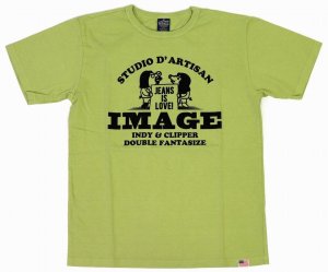 画像: 「STUDIO D'ARTISAN/ステュディオ・ダ・ルチザン」IMAGE プリントＴシャツ【L.グリーン】