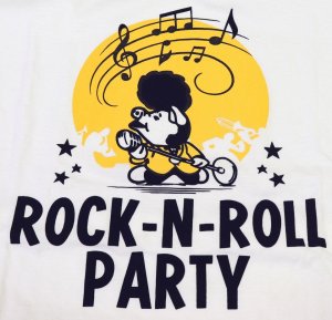 画像: 「STUDIO D'ARTISAN/ステュディオ・ダ・ルチザン」ROCK-N-ROLL PARTY プリントＴシャツ【ホワイト】