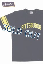 画像: 「Pherrow's/フェローズ」PITTSBURGH プリントフットボールTシャツ【S・ブラック】