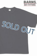 画像: 「BARNS OUT FITTERS /バーンズアウトフィッターズ」タフネック無地ポケット付きTシャツ【チャコール】