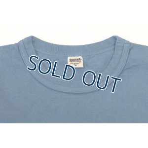 画像3: 「BARNS OUT FITTERS /バーンズアウトフィッターズ」タフネック無地ポケット付きTシャツ【スレートブルー】 (3)