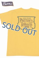 画像: 「Pherrow's/フェローズ」Railroad CoプリントTシャツ PMTシリーズ【マスタード】