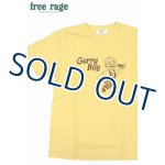 画像: 「FREE RAGE/フリーレイジ」Curry Boy プリントリサイクルコットンTシャツ【イエロー】