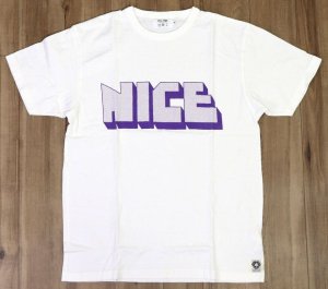 画像: 「FREE RAGE/フリーレイジ」NICE プリントリサイクルコットンTシャツ【ホワイト】