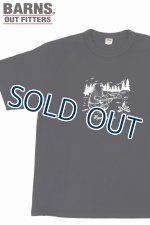 画像: 「BARNS OUT FITTERS /バーンズアウトフィッターズ」タフネックBEARプリントTシャツ【チャコール】