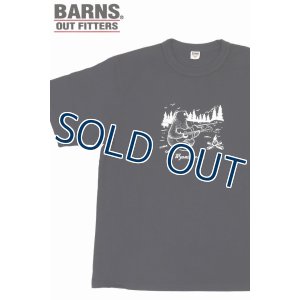 画像1: 「BARNS OUT FITTERS /バーンズアウトフィッターズ」タフネックBEARプリントTシャツ【チャコール】 (1)