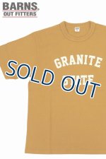 画像: 「BARNS OUT FITTERS /バーンズアウトフィッターズ」タフネックGRANITEプリントTシャツ【キャメル】