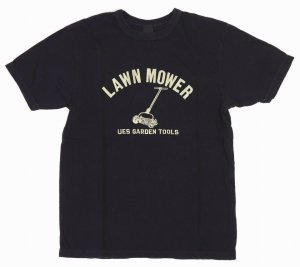 画像: 「UES/ウエス」LAWN MOWER プリントTシャツ【ネイビー】