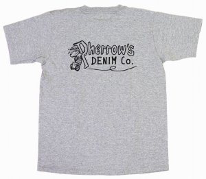 画像: 「Pherrow's/フェローズ」Pherrow’ｓ DENIM Co プリントTシャツ PTシリーズ【H.グレー】