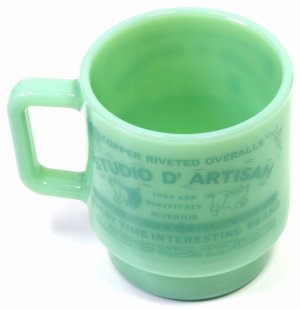 画像: 「STUDIO D'ARTISAN/ステュディオ・ダ・ルチザン」Olde Milk-glassコラボマグカップ【ジェード】