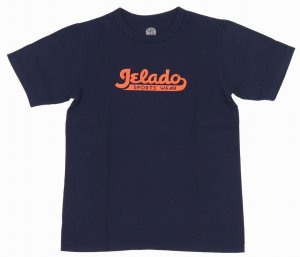 画像: 「JELADO/ジェラード」JELADOロゴ プリント丸胴クルーネックTシャツ【オールドネイビー】