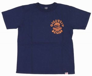 画像: 「STUDIO D'ARTISAN/ステュディオ・ダ・ルチザン」GREATST DENIM プリントＴシャツ【ネイビー】