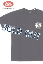 画像: 「UES/ウエス」スーピマ天竺UESプリントTシャツ【ブラック】