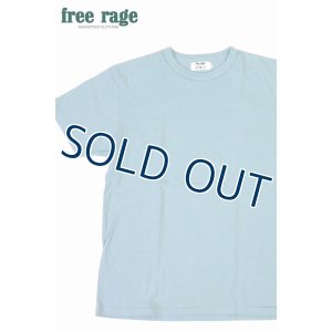 画像1: 「FREE RAGE/フリーレイジ」無地リサイクルコットンTシャツ【サックス】 (1)