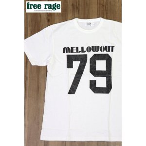 画像1: 「FREE RAGE/フリーレイジ」79 プリントリサイクルコットンTシャツ【ホワイト】 (1)