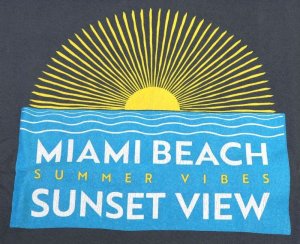 画像: 「Pherrow's/フェローズ」MIAMI BEACH プリントTシャツ PTシリーズ【ウォーシップ】