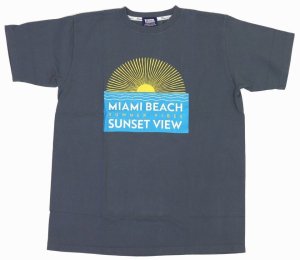 画像: 「Pherrow's/フェローズ」MIAMI BEACH プリントTシャツ PTシリーズ【ウォーシップ】