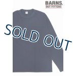 画像: 「BARNS OUT FITTERS /バーンズアウトフィッターズ」タフネック無地ポケット付きロンT【ネイビー】