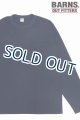 画像: 「BARNS OUT FITTERS /バーンズアウトフィッターズ」タフネック無地ポケット付きロンT【ネイビー】
