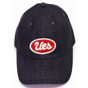 画像2: 「UES/ウエス」デニムキャップ【UESロゴ レッド】 (2)