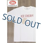 画像: 「UES/ウエス」ICE CREAM プリントTシャツ【ホワイト×レッド】