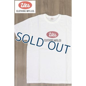 画像1: 「UES/ウエス」UESロゴ プリントTシャツ【ホワイト】 (1)