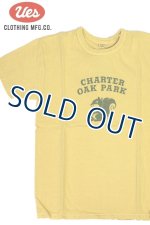 画像: 「UES/ウエス」OAK PARK プリントTシャツ【イエロー】