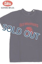 画像: 「UES/ウエス」RED WARRIORS プリントTシャツ【ネイビー】
