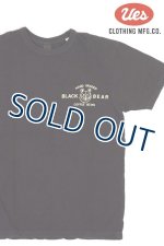 画像: 「UES/ウエス」BLACK BEAR プリントTシャツ【ブラック】