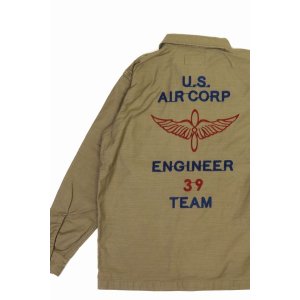 画像2: 「Pherrow's/フェローズ」USAAF39 カスタムミリタリーシャツジャケット【ベージュ】 (2)
