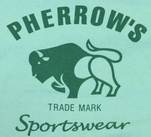 画像: 「Pherrow's/フェローズ」バッファローロゴTシャツ PTシリーズ【M・グリーン】