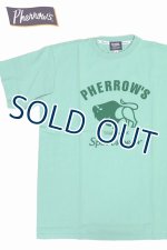 画像: 「Pherrow's/フェローズ」バッファローロゴTシャツ PTシリーズ【M・グリーン】